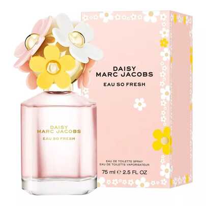 Marc Jacobs Daisy Eau So Fresh Eau De Toilette 2.5 OZ/75 ML, Women's Perfume EDT Fragrance Long-Lasting Girlfriend Wife Mother Friend Birthday Graduation Party Travel Camping Outdoors School Campus Trip Festivals Anniversary, Gift Valentine's Day Halloween Thanksgiving Christmas New Year's Day