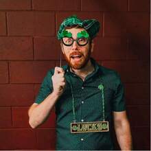 20pcs Casual Clover Shape Metal Brooch, Suitable For All Seasons, St. Patrick's Day - Green - View 7