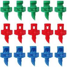 Spraymunstycke, 90 °, 180 °, 360 ° Atomizing Micro Sprinkler, Droppbevattningsring Bevattningssändare, Sprinkler Refraction Droppbevattningssändare, Lämplig för trädgårdsskötsel, jordbruk och gräsmatta - Multifärgad - Visa 2