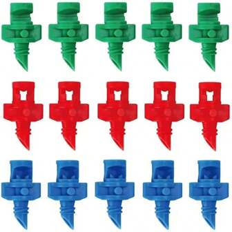 Boquilla rociadora, atomizador micro de 90°, 180°, 360°, transmisor de riego por goteo, transmisor de riego por aspersión de refracción, apto para jardinería, agricultura y césped