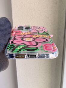 花朵图案防震手机壳适用于 16 Pro Max/11/12/13/14 Plus/15 Pro/XS/XR