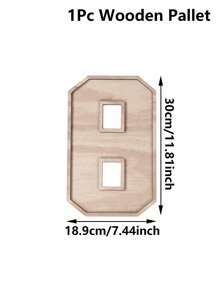 1PC Wooden Candy Dessert Display Tray,Number 0-9 Shaped Tableware Serving Trays,2026 New Year Decor,New Year's Tableware,New Year's Eve Party Supplies,30/40/50/60th Birthday Party Decoration,Class Of 2026 Congrats Grad Party Table Decor,Birthday Party Supplies,Table Centerpiece Decor,Party Favor - Wood Color - View 16