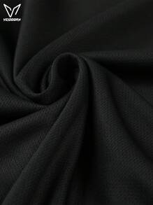 veidoorn Men's Sports T-Shirt,Lightweight, Crew Neck, Ideal For Basketball, Running & Fitness Training - Black - View 7