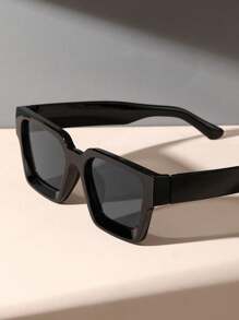 1 件装塑料全框几何现代简约风格女士时尚眼镜，适合户外旅行日常生活音乐节热带海滩度假，适合所有脸型，适合夏季海滩度假、户外、旅行的外出装