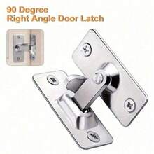 1 件不锈钢方形门闩栓，房屋前门锁