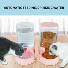 3.8L PP Material Pet Large Capacity Cat Dog Food Dispenser For Cat Dog Water Drinking Feeding Dispenser Water Bowl Accessories