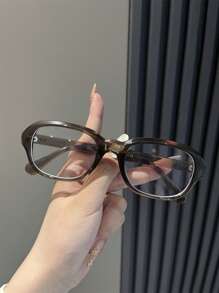 1 Pair Retro PC Small Frame Y2K Eyeglasses, Simple & Practical Multi-Function