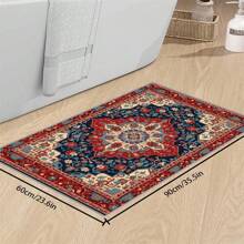 [Crystal Velvet 700g/㎡ Dotted Bottom 5mm Thick] 1 Pc Bohemian Style Area Rug, Solid Color Carpet, Soft Non-Slip Washable Rug For Indoor Outdoor Living Room Bedroom Kitchen Office Home Decor Corridor Runner Back To School