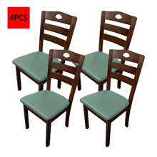 1/4/6 buc. Husă de pernă pentru scaun pătrată din piele PU impermeabilă, potrivită pentru sufragerie, bucătărie, canapea - detașabilă și lavabilă