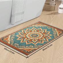 Crystal Velvet 700g/Sqm Dotted Bottom 5mm Thick Area Rug, Bohemian Style Solid Color Carpet, Soft Anti-Slip Washable Rug, Suitable For Indoor & Outdoor, Living Room, Bedroom, Kitchen, Office, Home Decor Back To School