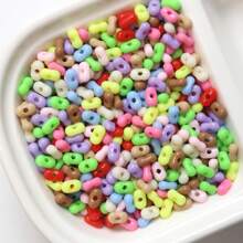 10g Approx 200 Pcs Seed Beads,6x4mm Grade A Peanut Shape Seed Beads ,Bone Shape Acrylic Beads For Bracelet Necklace Earring Jewelry Making,DIY Arts And Crafts, And Decorative Hobby Artistry, Colorful Crystal Assortment Bulk Mix,Pony Beading DIY Craft Jewelry Making Assorted Mixed Colors,Large Bulk Set Of Beads - Mixed Color Peanut Beads - View 14