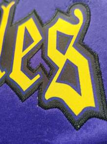 Men's Basketball Jersey No.77 Purple Embroidered Sports Tank Top - Purple - View 4