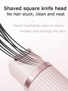 女士电动剃须刀，女士比基尼修剪器，便携式多功能剃须刀，可充电电动脱毛修剪器，男女适用 - 双头剃须刀，带 USB 充电，干湿两用，无痛 - 彩色 - 查看 5