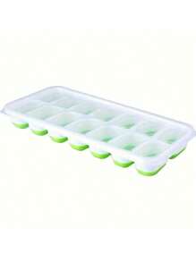 1/2/4pcs Silicone Ice Cube Trays, Easy Release & Flexible, 14-Cavity 4-Color Mixed With Anti-Spill Removable Lids, Stackable With Lid, Kitchen Accessories, Small Kitchen Tools