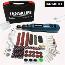 JANGKLIFE 114pcs, Cordless Rotary Tool Rechargeable Engraving Pen With Battery Electric, Adjustable Speed Carving Pen, Portable Wood Engraving Tool For Sanding, Polishing, Etching, Jewelry DIY Crafts, Essential For Jewelry Brand: JANGKLIFE