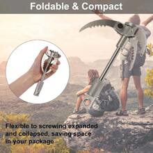 Grappling Hook Folding Claw Multifunctional Stainless Steel Hook For Outdoor Camping Hiking Tree Rock Mountain Climbing