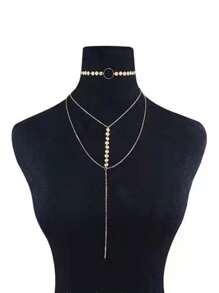 Sexy Simple Personalized Street Photo Necklace Tassel Collarbone Choker