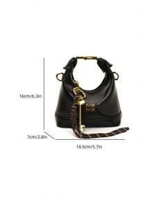 New Mini Handheld Bag, Solid Color, Small Size Wristlet