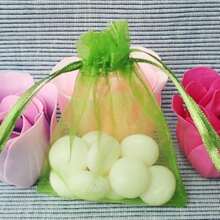 10/50/100pcs Gift Packaging Bags, Multi-Color Organza Candy Bags, Tableware, Size: 7*9CM, Various Holiday Party Packaging Supplies, Festival Home Decor