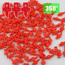 Spraymunstycke, 90 °, 180 °, 360 ° Atomizing Micro Sprinkler, Droppbevattningsring Bevattningssändare, Sprinkler Refraction Droppbevattningssändare, Lämplig för trädgårdsskötsel, jordbruk och gräsmatta - Multifärgad - Visa 8