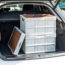Outdoor Camping Folding Storage Box, Home & Car Trunk Organizer Box, Portable Organizing Container - White - View 5