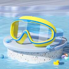 1pc Large Frame Waterproof Swimming Goggles, Anti-Fog Swimming Goggles, Suitable For Swimming Training