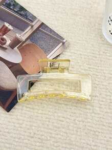 1/6/12pcs, Transparent Rectangular Hair Claw In 12 Candy Colors, Perfect For Daily Wear, Casual Parties, Work Commute, Vacation, Cleaning, Makeup, Clothing And Accessories Matching, Hair Claw Jewelry Clip