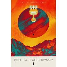 1pc Classic Movie 2001 A Space Odyssey Hot Pop Fashion Retro Posters Canvas Paintings Wall Arts Cinema Home Decor No Frame