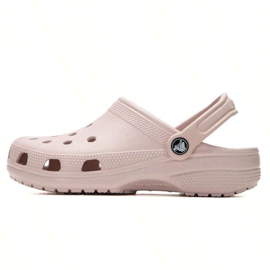 Crocs Classic Clog Sandals Lightweight Unisex Beach Casual Outdoor Walking Slip-On Shoes 10001-6UR - Quartz Powder - View 1