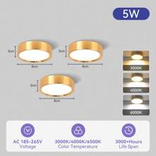 Luz empotrada para techo, Foco LED para decoración del hogar, Foco moderno para sala de estar, dormitorio, pasillo, baño, gabinete de cocina, tienda, hotel. Disponible en negro/blanco/dorado, en blanco cálido/neutro/frío, en 5W/10W/15W/25W. - Downlight de montaje en superficie - Ver 64