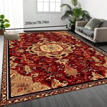 [Crystal Velvet 700g/㎡ Dotted Bottom 5mm Thick] 1 Pc Bohemian Style Area Rug, Solid Color Carpet, Soft Non-Slip Washable Rug For Indoor Outdoor Living Room Bedroom Kitchen Office Home Decor Corridor Runner Back To School
