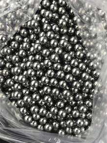 100Pcs/Pack 10mm (0.24in) Stainless Steel Balls For Slingshots, Hunting, Industrial Materials, Bicycle Bearings, Precision Mirror-Polished Hardened Balls