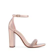 Women Rhinestone High Heeled Sandals Glamorous Chunky Heel Ankle Strap Open Toe Dressy Pump Sandals With Shiny Rhinestone Decor, For Party Wedding Prom - Rượu sâm banh - Xem 5