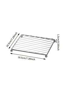 1/3pcs Square Trivet, Heat-Resistant Kitchen Table Mat, Coaster, Placemat Christmas Gift - True Color - View 10