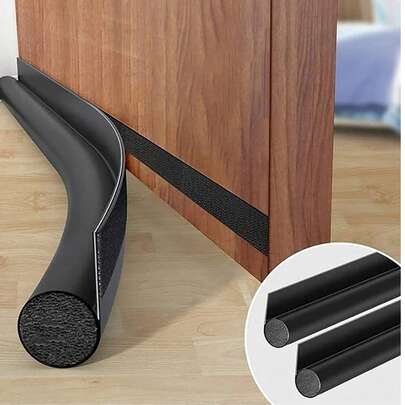 1/2片装 平纹门封条 婴儿房隔音防尘密封条 咖喱皮单面（独立包装）