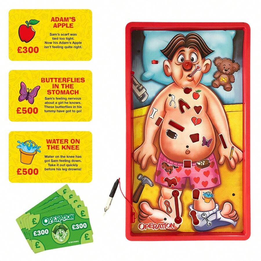 NetHong Classic Operation Game Electronic Board Game Indoor Game Gifts