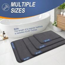 OLANLY Thick Memory Foam Bath Mat Rug 30x20, Extra Soft Absorbent Bathroom Rugs, Quick Dry Bath Mats, Non-Slip, Machine Washable Carpet For Bathroom, Tub And Shower, Home Decor Accessories, Grey - 深灰色 - 查看 6