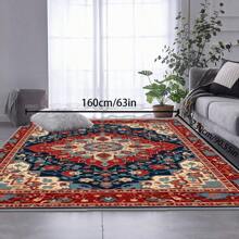 [Crystal Velvet 700g/㎡ Dotted Bottom 5mm Thick] 1 Pc Bohemian Style Area Rug, Solid Color Carpet, Soft Non-Slip Washable Rug For Indoor Outdoor Living Room Bedroom Kitchen Office Home Decor Corridor Runner Back To School