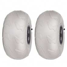 RAINAUT 2-Pack Beach Balloon Wheels 9-Inches Replacement Balloon Sand Tires TPU Cart Tires Beach Cart Canoe Cart And Buggy Wheels For Kayak Dolly, Balloon Wheels Replacement Big Beach Sand Tires Kayak Dolly Canoe Beach Fishing Buggy Cart DIY Beach Wheels 2 Pack - Grey - View 11