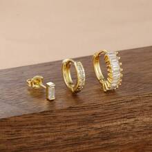 3PCS Round Circle Hoop Earrings Set For Women Tiny Stainless Steel Cartilage Piercing Earring Jewelry - 3pcs Earrings Set - View 9