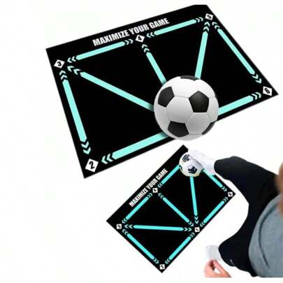 90x60cm Football Training Mat, Football Mastery Mat Non Slip Dribble Ball Control Training Carpet Sports Soccer Sports Mat Improve Football Skills