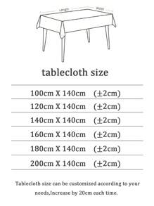 1 toalha de mesa retangular de poliuretano à prova d'água, à prova d'água, de óleo, resistente ao calor, fácil de limpar, toalha de mesa lavável, toalha de mesa de café, jogo americano reutilizável, vários tamanhos disponíveis, adequada para cozinha, restaurante, casamento, decoração de mesa de festa (recém-cortada - sem devoluções!!!)