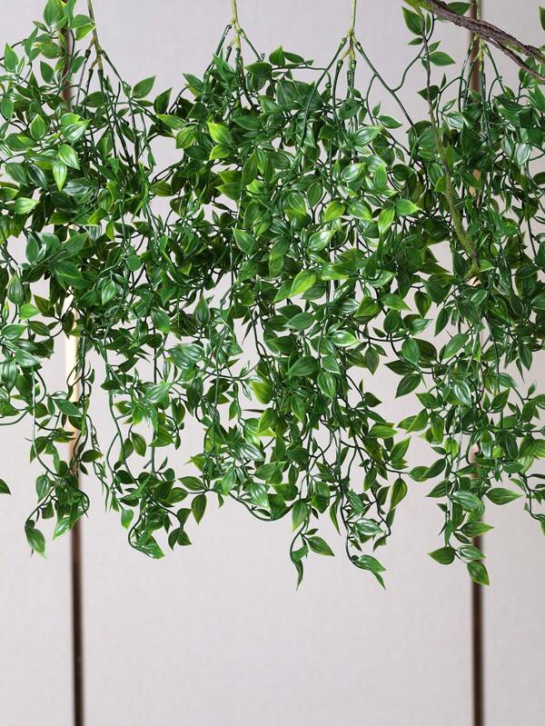 1 pieza Planta colgante de simulación de Mandala de 25 pulgadas para decoración de primavera en el hogar, sala de estar, puerta, pared, balcón, cerca exterior, cobertizo de flores, de color verde