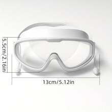 1pc Large Frame Waterproof Swimming Goggles, Anti-Fog Swimming Goggles, Suitable For Swimming Training