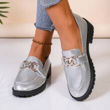 2025 Fashion Casual New Loafers For Women, British Style Round Toe Lightweight Breathable Slip-On Flats, Suitable For All Seasons Couples