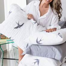 Bedspread With Pillowcase Percale 200 Thread Count Single Double Queen King Jazz Printed Pattern - Fly High - View 3