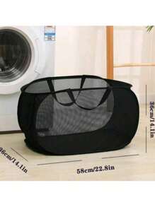 1pc-New Foldable Laundry Basket Laundry Basket Foldable Storage Large Capacity Laundry Basket Bathroom Storage - Multicolor - View 4