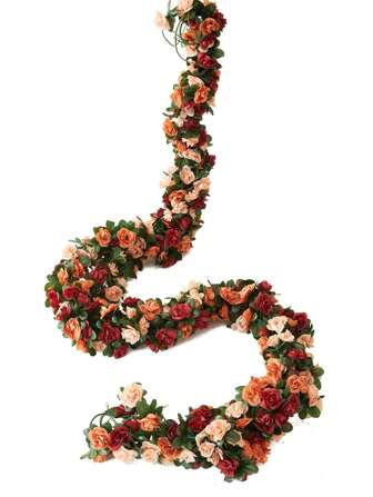 Vite artificiale in seta lunga 245cm, adatta per decorazioni primaverili/estive in casa, centrotavola, decorazione camera da letto, balaustre, tende a terra, decorazione sala da pranzo, decorazione matrimonio