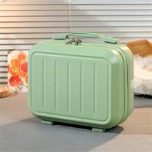 便携式悬挂化妆包，折叠多层盥洗包，完美的旅行化妆收纳包行李箱，适合旅行度假蜜月游轮返校，适合男女学生学校包，学校配件学校用品 - 綠色 - 查看 2