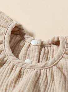 3 pièces/set bavoirs ronds pour bébé, bavoirs d'écoulement pour nouveau-nés, bavoirs d'alimentation absorbants en coton pour bébé
